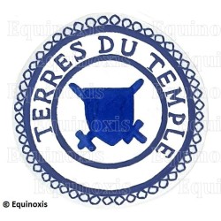 Badge / Macaron GLNF – Petite tenue provinciale – Grand Poursuivant – Terres du Temple – Brodé main